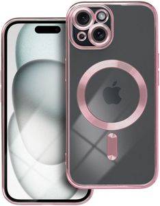 ELECTRO MAG COVER CASE WITH MAGSAFE FOR IPHONE 15 ROSE GOLD