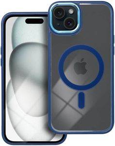 COLOR EDGE MAG COVER CASE WITH MAGSAFE FOR IPHONE 15 PLUS NAVY BLUE