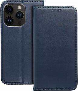SMART MAGNETO BOOK CASE FOR IPHONE 15 PLUS NAVY