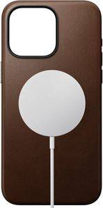 NOMAD MODERN LEATHER CASE BROWN FOR IPHONE 15 PRO MAX