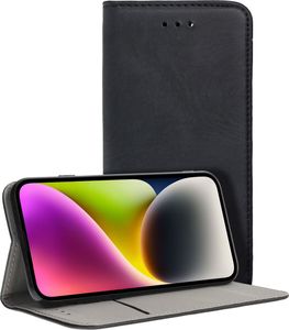 SMART MAGNETO BOOK CASE FOR IPHONE 15 PRO MAX BLACK