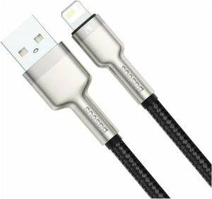 BASEUS CAFULE USB-A TO LIGHTNING CABLE METAL SERIES 18W 2.4A 0.25M BLACK CALJK-01