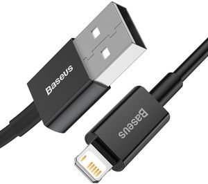 BASEUS SUPERIOR SERIES USB-A TO LIGHTNING CABLE 20W 2.4A 1M BLACK CALYS-A01 BASEUS SUPERIOR SERIES USB-A TO LIGHTNING CABLE 20W 2.4A 1M BLACK CALYS-A01