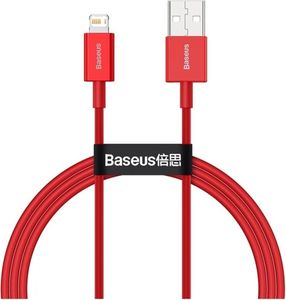 BASEUS SUPERIOR SERIES USB-A TO LIGHTNING CABLE 20W 2.4A 1M RED CALYS-A09 BASEUS SUPERIOR SERIES USB-A TO LIGHTNING CABLE 20W 2.4A 1M RED CALYS-A09