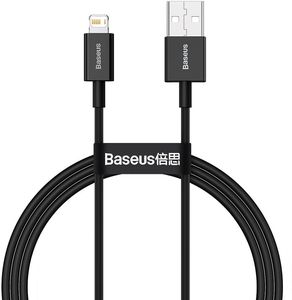 BASEUS SUPERIOR SERIES USB-A TO LIGHTNING CABLE 20W 2.4A 2M BLACK CALYS-C01 BASEUS SUPERIOR SERIES USB-A TO LIGHTNING CABLE 20W 2.4A 2M BLACK CALYS-C01