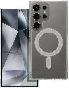 CLEAR MAG COVER CASE COMPATIBLE WITH MAGSAFE FOR SAMSUNG S25 ULTRA TRANSPARENT