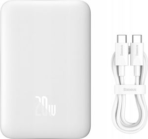 BASEUS WIRELESS POWERBANK MINI 10000MAH 20W MAGNETIC MAGSAFE WHITE