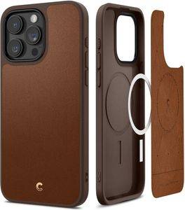 SPIGEN CYRILL KAJUK MAGSAFE SADDLE BROWN FOR IPHONE 15 PRO MAX