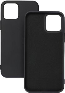 FORCELL SILICONE LITE BACK COVER CASE FOR IPHONE 12 PRO MAX BLACK