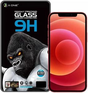 X-ONE FULL COVER EXTRA STRONG MATTE FOR IPHONE 12 MINI 5,4 TEMPERED GLASS 9H