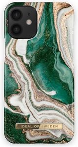 IDEAL OF SWEDEN BACK COVER CASE FOR IPHONE 12 MINI GOLDEN JADE MARBLE