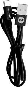 FORCELL CABLE USB TO TYPE C 2.0 2.1A TUBE BLACK 1M