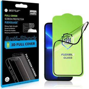 BESTSUIT FLEXIBLE HYBRID GLASS 5D FOR APPLE IPHONE 16 PRO BLACK