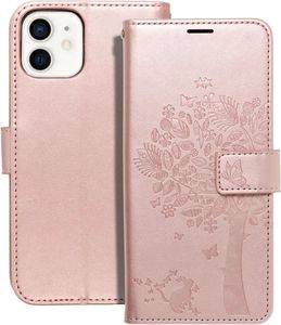 FORCELL MEZZO BOOK FLIP CASE FOR IPHONE 12 / 12 PRO TREE ROSE GOLD