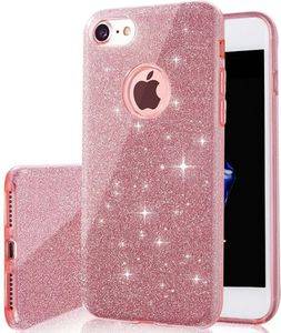 GLITTER 3IN1 BACK COVER CASE FOR IPHONE 12 / IPHONE 12 PRO 6,1 PINK