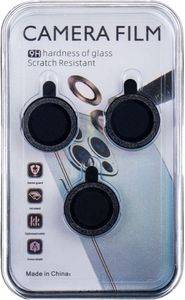 SET OF LENS GLASSES FOR IPHONE 12 PRO MAX 6,7 BLACK GLITTER (3 PCS)