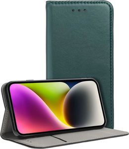 SMART MAGNETO BOOK CASE FOR XIAOMI REDMI NOTE 14 PRO 5G / 14 PRO PLUS 5G DARK GREEN