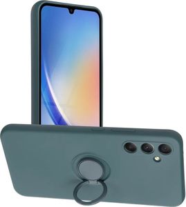SILICONE RING CASE FOR SAMSUNG A34 5G GREEN