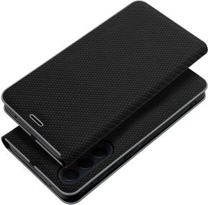 FORCELL LUNA CARBON FLIP CASE FOR SAMSUNG GALAXY A20E BLACK