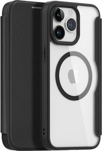 DUX DUCIS SKIN X PRO FOLIO CASE WITH MAGSAFE FOR APPLE IPHONE 15 PRO BLACK