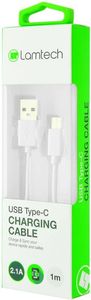 LAMTECH DATACABLE TYPE C 1M WHITE LAM442928