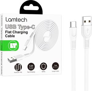 LAMTECH DATACABLE TYPE C 3M WHITE LAM111702