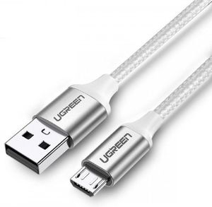 UGREEN CHARGING CABLE US290 MICRO USB SILVER 1M 60151 2A