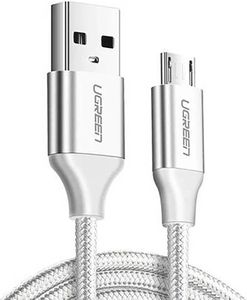 UGREEN CHARGING CABLE US290 MICRO USB SILVER 2M 60153 2A