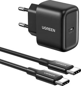 CHARGER UGREEN PD CD250 COMBO+TYPE C/TYPE C CABLE BLACK 50581