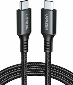 UGREEN CHARGING CABLE 60W US567 TYPE-C/TYPE-C BLACK GRAY 2M 15374