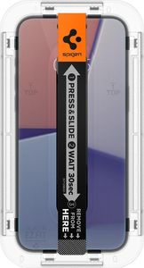 SPIGEN GLASS TR EZ FIT (PRIVACY) 2 PACK TRANSPARENCY FOR IPHONE 15 PLUS