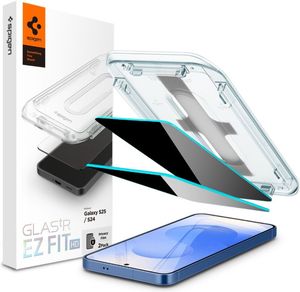 SPIGEN GLASS TR EZ FIT HD (PRIVACY) 2 PACK FOR SAMSUNG GALAXY S25/S24 SPIGEN GLASS TR EZ FIT HD (PRIVACY) 2 PACK FOR SAMSUNG GALAXY S25/S24