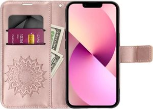 ΘΗΚΗ MEZZO BOOK CASE FOR SAMSUNG S24 ULTRA MANDALA ROSE GOLD ΘΗΚΗ MEZZO BOOK CASE FOR SAMSUNG S24 ULTRA MANDALA ROSE GOLD