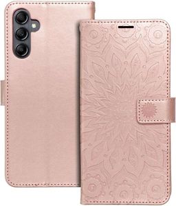 MEZZO BOOK CASE FOR SAMSUNG A14 4G / A14 5G MANDALA ROSE GOLD MEZZO BOOK CASE FOR SAMSUNG A14 4G / A14 5G MANDALA ROSE GOLD