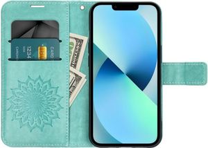 MEZZO BOOK CASE FOR SAMSUNG A25 5G MANDALA GREEN MEZZO BOOK CASE FOR SAMSUNG A25 5G MANDALA GREEN