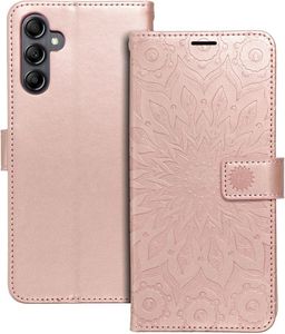 MEZZO BOOK CASE FOR SAMSUNG A34 5G MANDALA ROSE GOLD MEZZO BOOK CASE FOR SAMSUNG A34 5G MANDALA ROSE GOLD