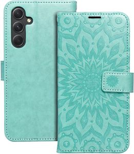 MEZZO BOOK CASE FOR SAMSUNG A55 5G MANDALA GREEN MEZZO BOOK CASE FOR SAMSUNG A55 5G MANDALA GREEN