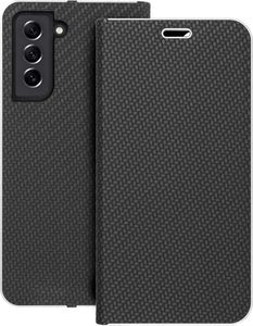 FORCELL LUNA CARBON FLIP CASE FOR SAMSUNG GALAXY S21 BLACK FORCELL LUNA CARBON FLIP CASE FOR SAMSUNG GALAXY S21 BLACK