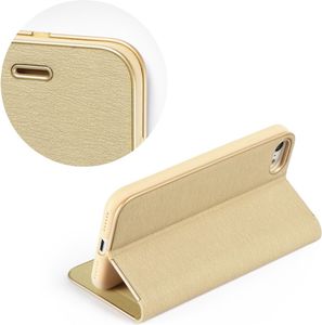 FORCELL LUNA BOOK FLIP CASE GOLD FOR IPHONE 7 PLUS / 8 PLUS GOLD FORCELL LUNA BOOK FLIP CASE GOLD FOR IPHONE 7 PLUS / 8 PLUS GOLD