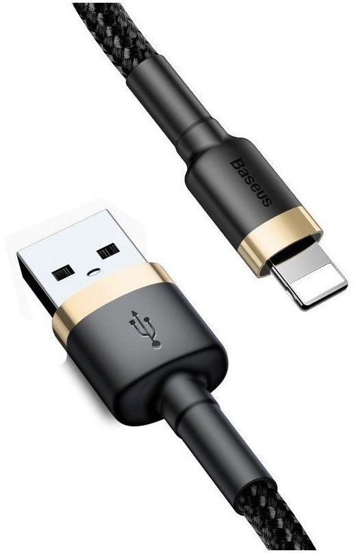 BASEUS BASEUS CAFULE CABLE USB FOR LIGHTNING 2.4A 1M GOLD BLACK