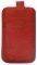 LEATHER POUCHE ANILINE CASE RED  APPLE IPH...