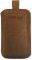 LEATHER POUCHE ANILINE CASE LIGHT BROWN  A...