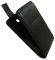 LEATHER FLIP CASE ANILINE BLACK  HTC DESIR...
