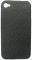 FACEPLATE APPLE IPHONE 4 LEATHER FEEL BLACK