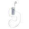 NOKIA BH-106 BLUETOOTH HEADSET - ICE BLUE