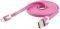 USB FLAT DATA CABLE MICRO USB PINK BULK