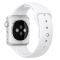 APPLE WATCH SPORT 42MM SILVER ALUMINUM CASE WITH WHITE SPORT BAND