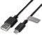 4SMARTS BASIC CORD MICRO USB DATA CABLE 1M BLACK BULK