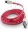 FOREVER MICRO USB CABLE 1M PINK SILICONE FLAT...