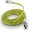 FOREVER USB CABLE FOR APPLE IPHONE 5/6/7 GREEN SILICONE FLAT BOX